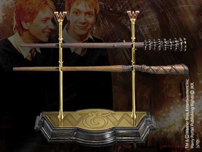 Imagen de Varitas Fred y George Weasley con Expositor - Harry Potter