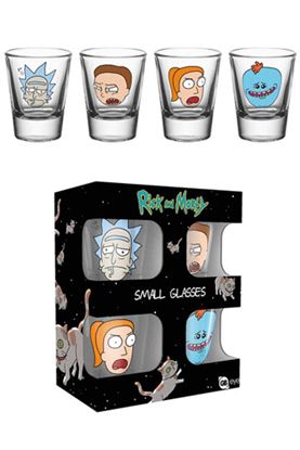Picture of Rick y Morty Pack de 4 Vasos de Chupitos Faces