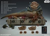 Picture of Star Wars Episode VI Figura 1/6 Jabba the Hutt & Throne Deluxe 34 cm