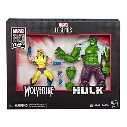 Picture of Marvel Legends Pack de 2 Figuras Wolverine & Hulk 80 Aniversario 15 cm