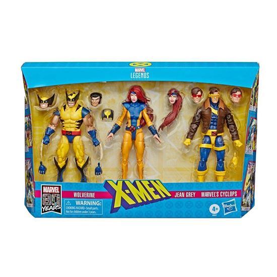 Picture of Marvel Legends 80 Aniversario Pack de 3 Figuras X-Men Wolverine, Jean Grey & Cyclops 15 cm