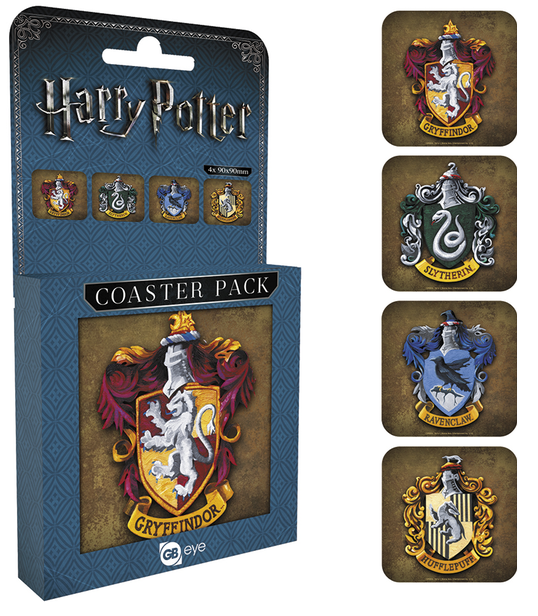 Set de 4 Posavasos Casas - Harry Potter - Atlántica 