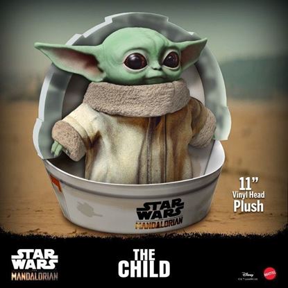 Picture of Star Wars Baby Yoda The Child  de la serie The Mandalorian, figura peluche de 28 cm