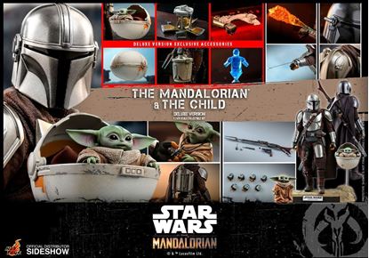 Imagen de Star Wars The Mandalorian Pack de 2 Figuras 1/6 The Mandalorian & The Child Deluxe 30 cm RESERVA