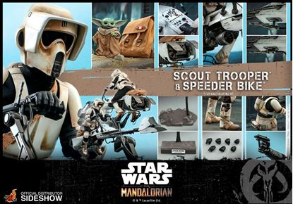 Picture of Star Wars The Mandalorian Figura 1/6 Scout Trooper & Speeder Bike 30 cm