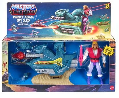 Picture of SET PRINCE ADAM + SKY SLED FIGURA 14 CM MASTERS OF THE UNIVERSE ORIGINS