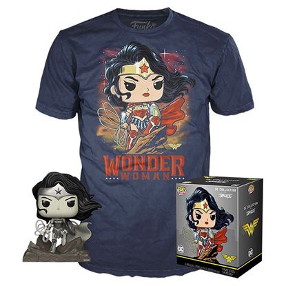 Picture of DC Jim Lee POP! & Tee Set de Minifigura y Camiseta Wonder Woman heo Exclusive TALLA M