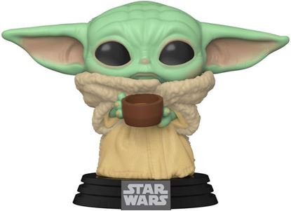 Picture of Star Wars The Mandalorian POP! TV Vinyl Figura The Child (Grogu) with Cup 9 cm