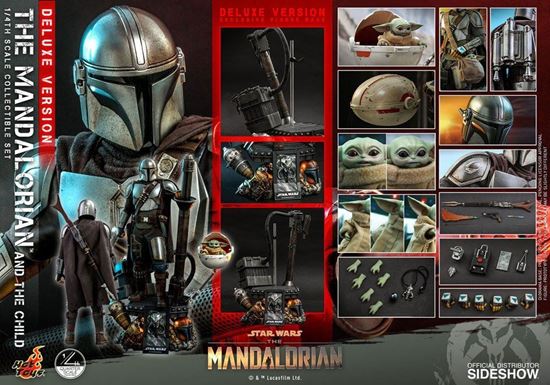 Foto de Star Wars The Mandalorian Pack de 2 Figuras 1/4 The Mandalorian & The Child Deluxe 46 cm