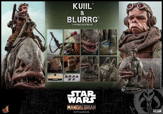 Foto de Star Wars The Mandalorian Pack de 2 Figuras 1/6 Kuiil & Blurrg 37 cm RESERVA