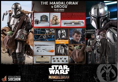 Picture of Star Wars The Mandalorian Pack de 2 Figuras 1/6 The Mandalorian & Grogu Deluxe Version 30 cm RESERVA