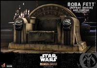 Foto de Star Wars The Mandalorian Figura 1/6 Boba Fett (Repaint Armor) and Throne 30 cm