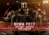 Foto de Star Wars The Mandalorian Figura 1/6 Boba Fett (Repaint Armor) and Throne 30 cm RESERVA