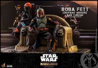 Foto de Star Wars The Mandalorian Figura 1/6 Boba Fett (Repaint Armor) and Throne 30 cm RESERVA