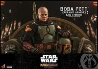 Foto de Star Wars The Mandalorian Figura 1/6 Boba Fett (Repaint Armor) and Throne 30 cm RESERVA