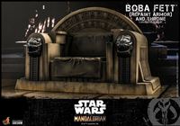 Foto de Star Wars The Mandalorian Figura 1/6 Boba Fett (Repaint Armor) and Throne 30 cm RESERVA