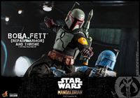 Foto de Star Wars The Mandalorian Figura 1/6 Boba Fett (Repaint Armor) and Throne 30 cm RESERVA