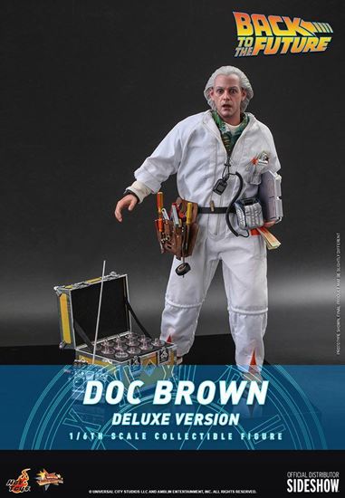 Foto de Regreso al futuro Figura Movie Masterpiece 1/6 Doc Brown (Deluxe Version) 30 cm