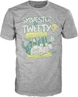 Picture of Looney Tunes Set POP! & Camiseta Sylvester & Tweety Flocked - Camiseta Talla L