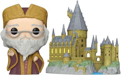 Picture of Harry Potter POP! Town Vinyl Figura Dumbledore with Hogwarts 9 cm