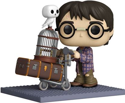 Imagen de Harry Potter POP! Deluxe Vinyl Figura Harry Pushing Trolley 9 cm