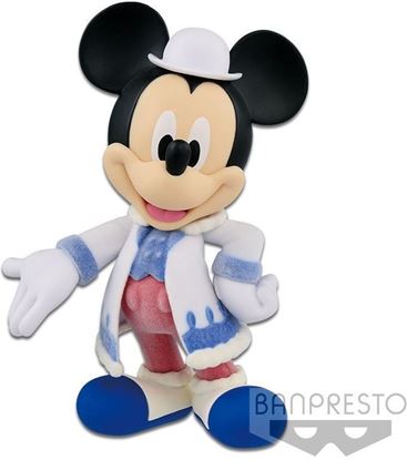 Picture of Figura Q Posket Mickey Fluffy Puffy Flocked 14 cm