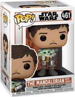 Picture of Star Wars The Mandalorian POP! TV Vinyl Figura Mandalorian with Grogu 9 cm