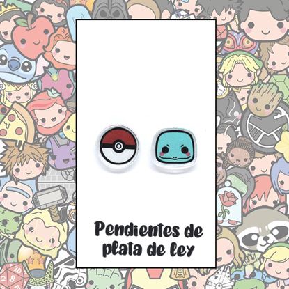 Picture of Pendientes Plata Squirtle & Pokeball