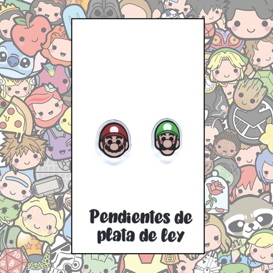 Picture of Pendientes Plata Mario & Luigi