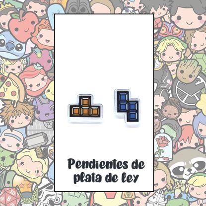 Picture of Pendientes Plata Piezas Tetris