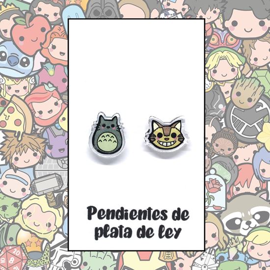 Picture of Pendientes Plata Totoro & Gatobus