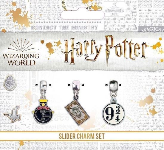 Picture of Set 3 Charms Hogwarts Express, Billete y Andén 9 3/4 - Harry Potter