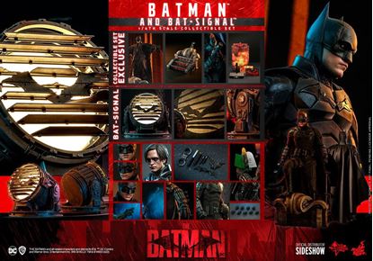 Picture of The Batman Figura Movie Masterpiece 1/6 Batman with Bat-Signal 31 cm