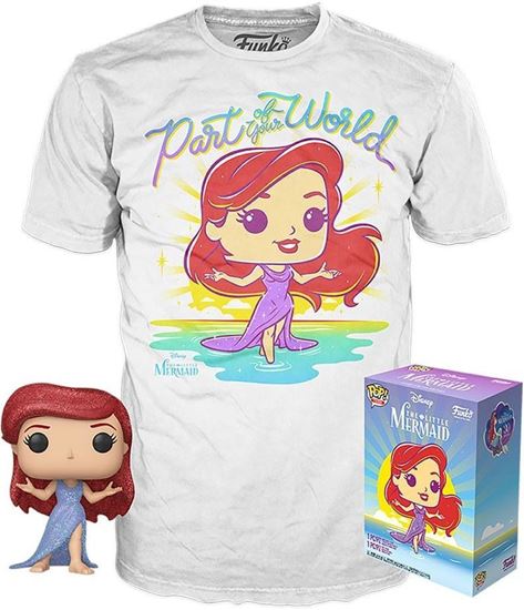 Picture of La Sirenita POP! & Tee Set de Camiseta Talla S y Figura POP! Ariel Special Edition Diamond Collection 9 cm