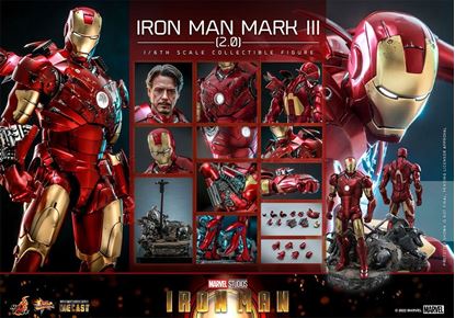 Picture of Iron Man Figura Movie Masterpiece Series Diecast 1/6 Iron Man Mark III (2.0) 32 cm