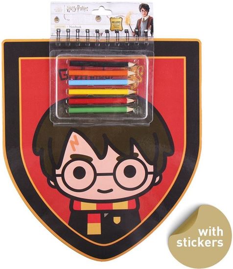 Picture of Cuaderno de Dibujo con Lapiceros de Colores y Pegatinas - Harry Potter