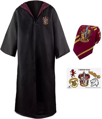 Picture of Set Túnica, Corbata y Tatuajes Temporales Gryffindor talla L - Harry Potter