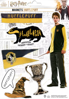 Imagen de Set Imanes de Goma "Hufflepuff" - Harry Potter