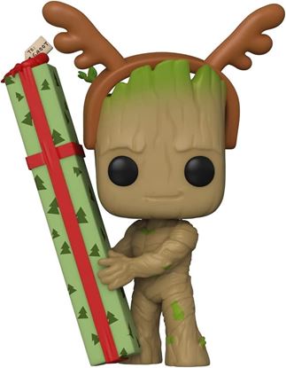 Picture of Guardians of the Galaxy Holiday Special Figura POP! Heroes Vinyl Holiday Groot 9 cm