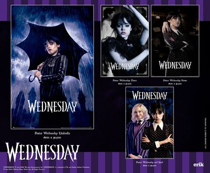 Picture of Pack 4 Póster Miércoles - Wednesday Addams