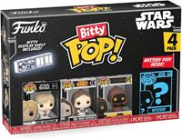 Foto de Star Wars Funko Bitty POP! Pack 4 Figuras Luke Skywalker, Obi-Wan Kenobi, Jawa + 1 Mystery 2,5 cm