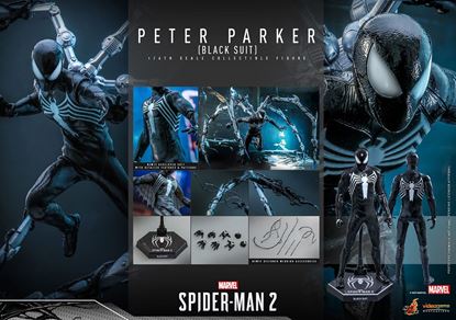 Imagen de Spider-Man 2 Figura Video Game Masterpiece 1/6 Peter Parker (Black Suit) 30 cm