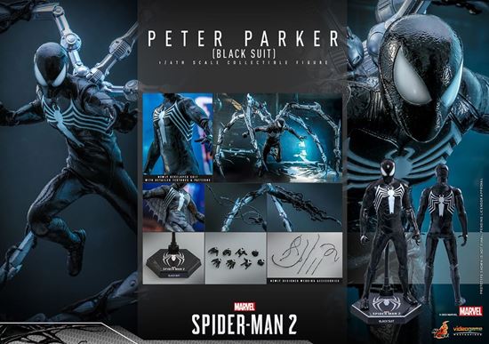 Foto de Spider-Man 2 Figura Video Game Masterpiece 1/6 Peter Parker (Black Suit) 30 cm RESERVA