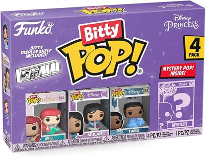 Picture of Disney Princess Bitty POP! Pack 4 Figuras Ariel, Mulan, Tiana + 1 Mystery 2,5 cm