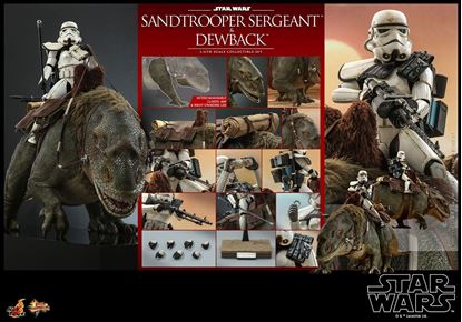 Picture of Star Wars Episode IV Pack de 2 Figuras 1/6 Sandtrooper Sergeant & Dewback 30 cm RESERVA
