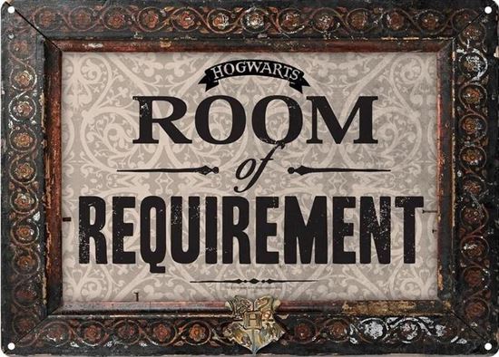 Picture of Placa Metálica "Room of Requirement" - Harry Potter