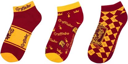 Picture of Pack 3 pares de Calcetines Tobilleros Gryffindor Adulto Talla Única - Harry Potter
