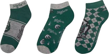 Picture of Pack 3 pares de Calcetines Tobilleros Slytherin Adulto Talla Única - Harry Potter