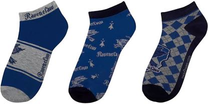 Picture of Pack 3 pares de Calcetines Tobilleros Ravenclaw Adulto Talla Única - Harry Potter