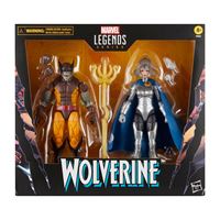 Foto de Wolverine 50th Anniversary Marvel Legends Pack de 2 Figuras Wolverine & Lilandra Neramani 15 cm
